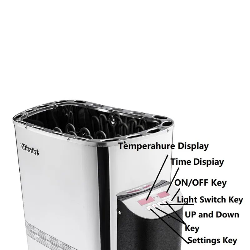 Diooist Stainless Steel 3KW 4.5KW 6KW 8KW 9KW Internal Controlled Sauna Heater - Image 2