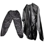 1Set Sweat Sauna Pants and Suit Polyethylene Material Supports Fat Burning Toxin Removal Snug Comfortable Fit