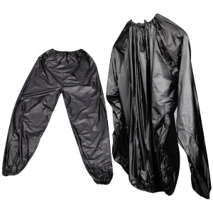1Set Sweat Sauna Pants and Suit Polyethylene Material Supports Fat Burning Toxin Removal Snug Comfortable Fit