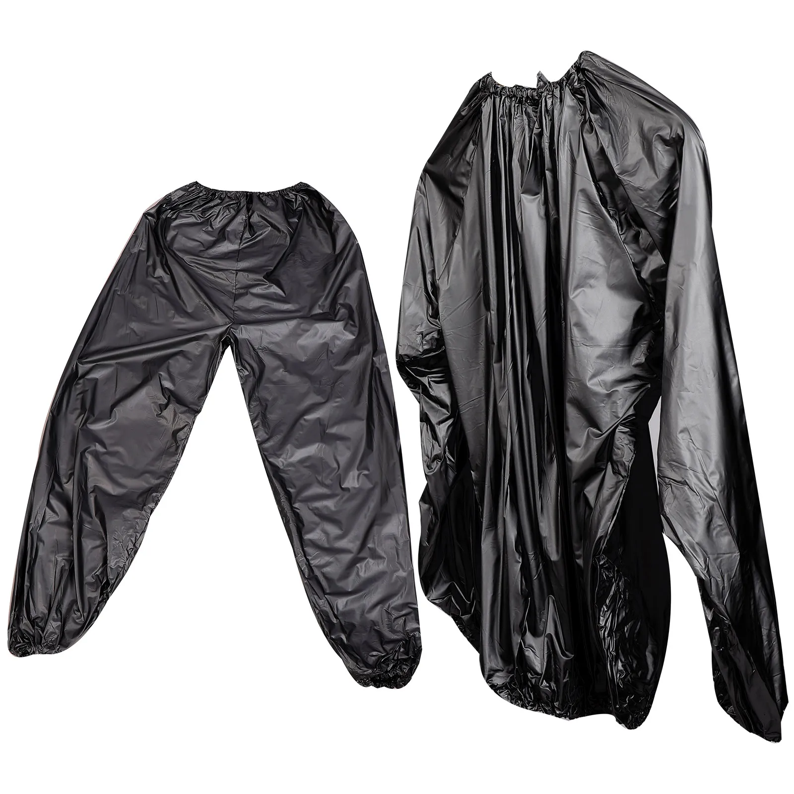 1Set Sweat Sauna Pants and Suit Polyethylene Material Supports Fat Burning Toxin Removal Snug Comfortable Fit