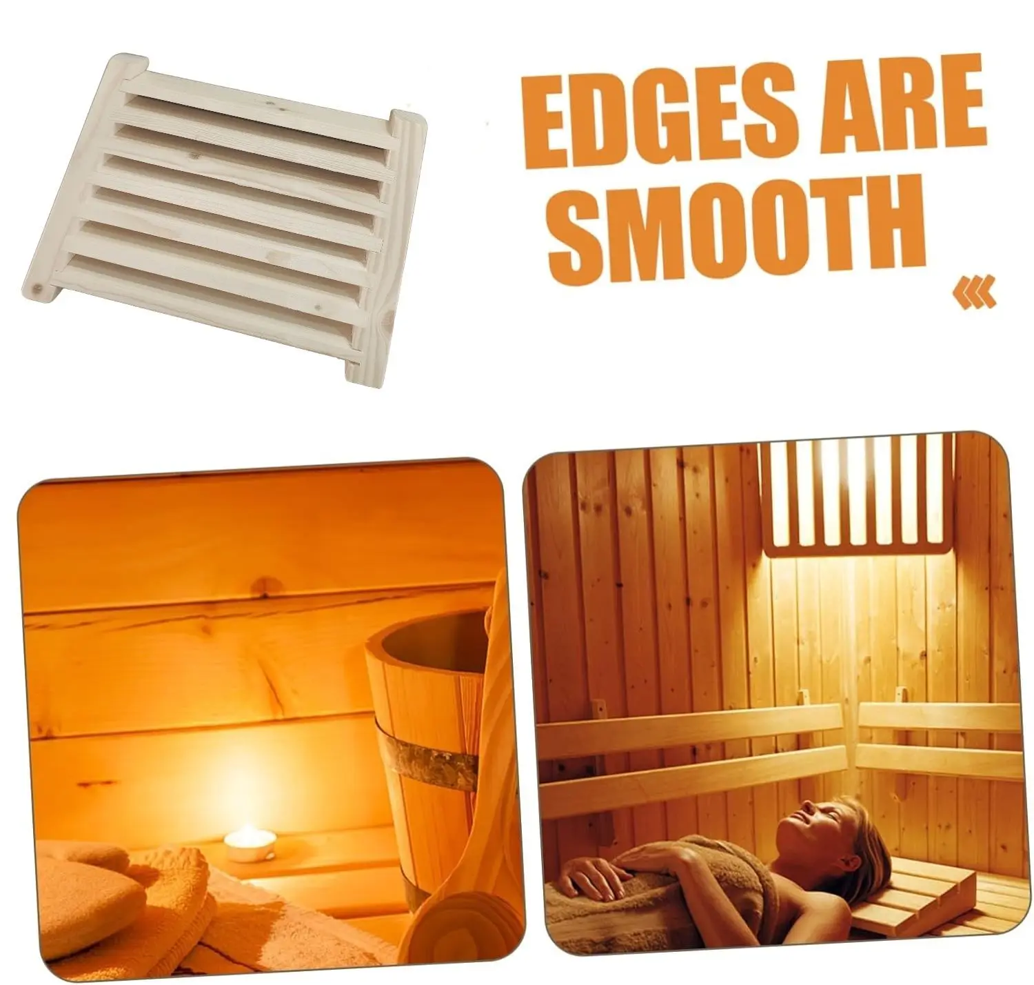 Wooden Sauna Air Ventilation Grille Breathable Steam Room Vent Panel Privacy Easy Installation Wood Sauna Ventilation Tool - Image 3