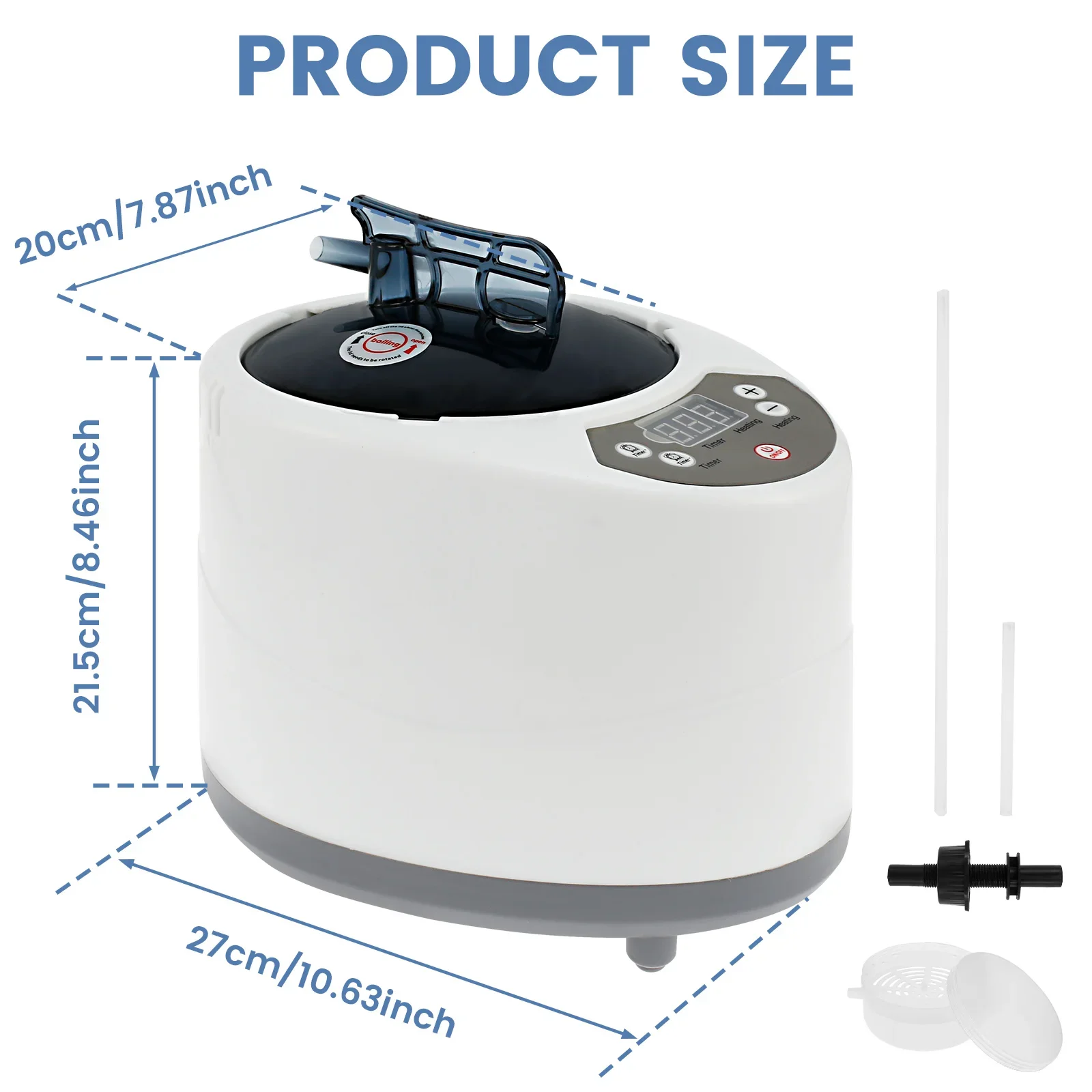 New 3L Sauna Steamer Machine 1000W US Steam Pot Generator with Protection Large Capacity Sauna Steamer for Bath Tub Sauna Room - Image 4