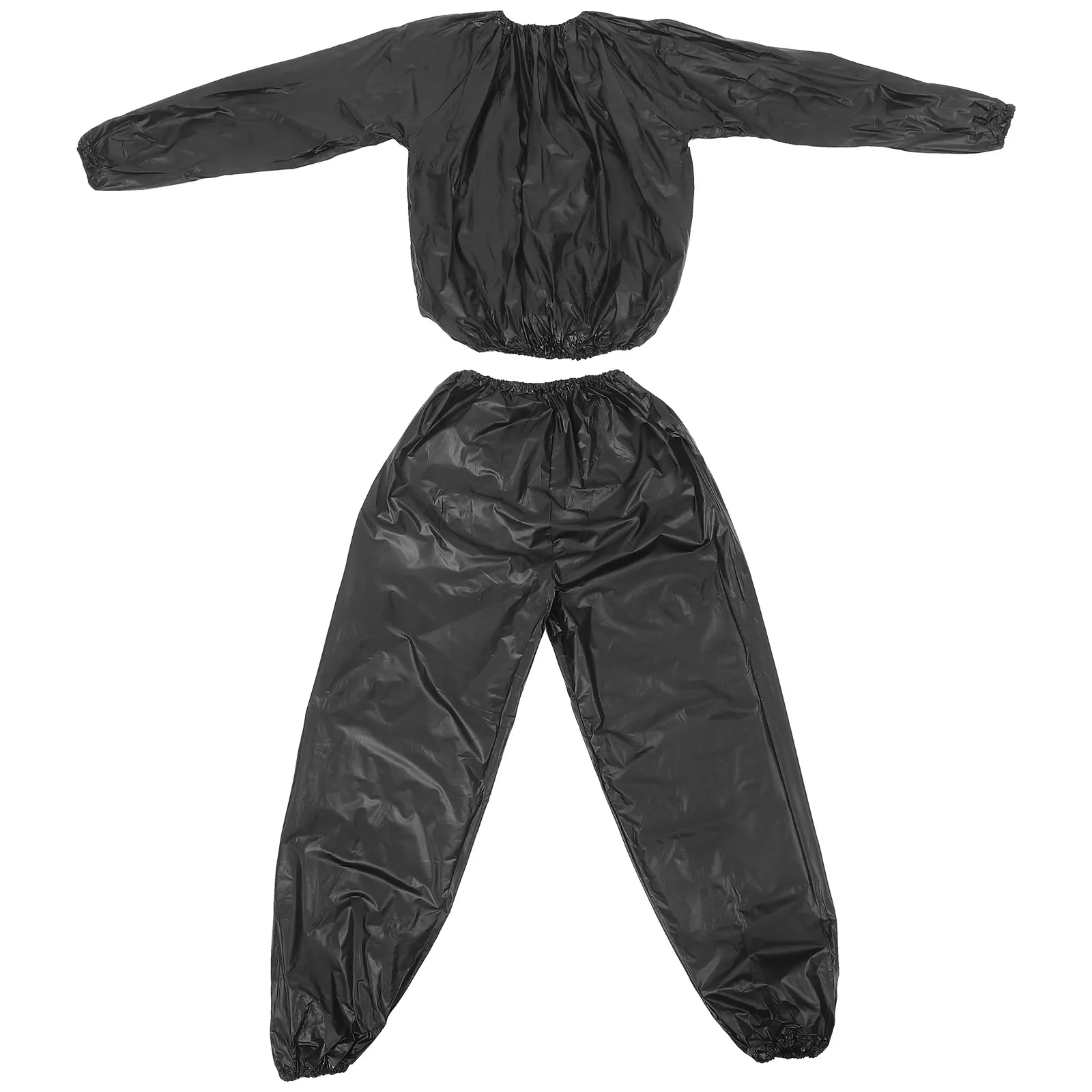 1Set Sweat Sauna Pants and Suit Polyethylene Material Supports Fat Burning Toxin Removal Snug Comfortable Fit - Image 6