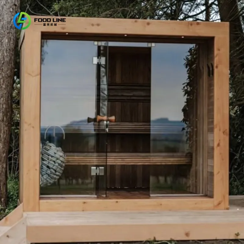 Cedar Barrel Sauna Outdoor Sauna Room for Easy to Assemble Dry Sauna Bath Room With Electric Heater - Image 4