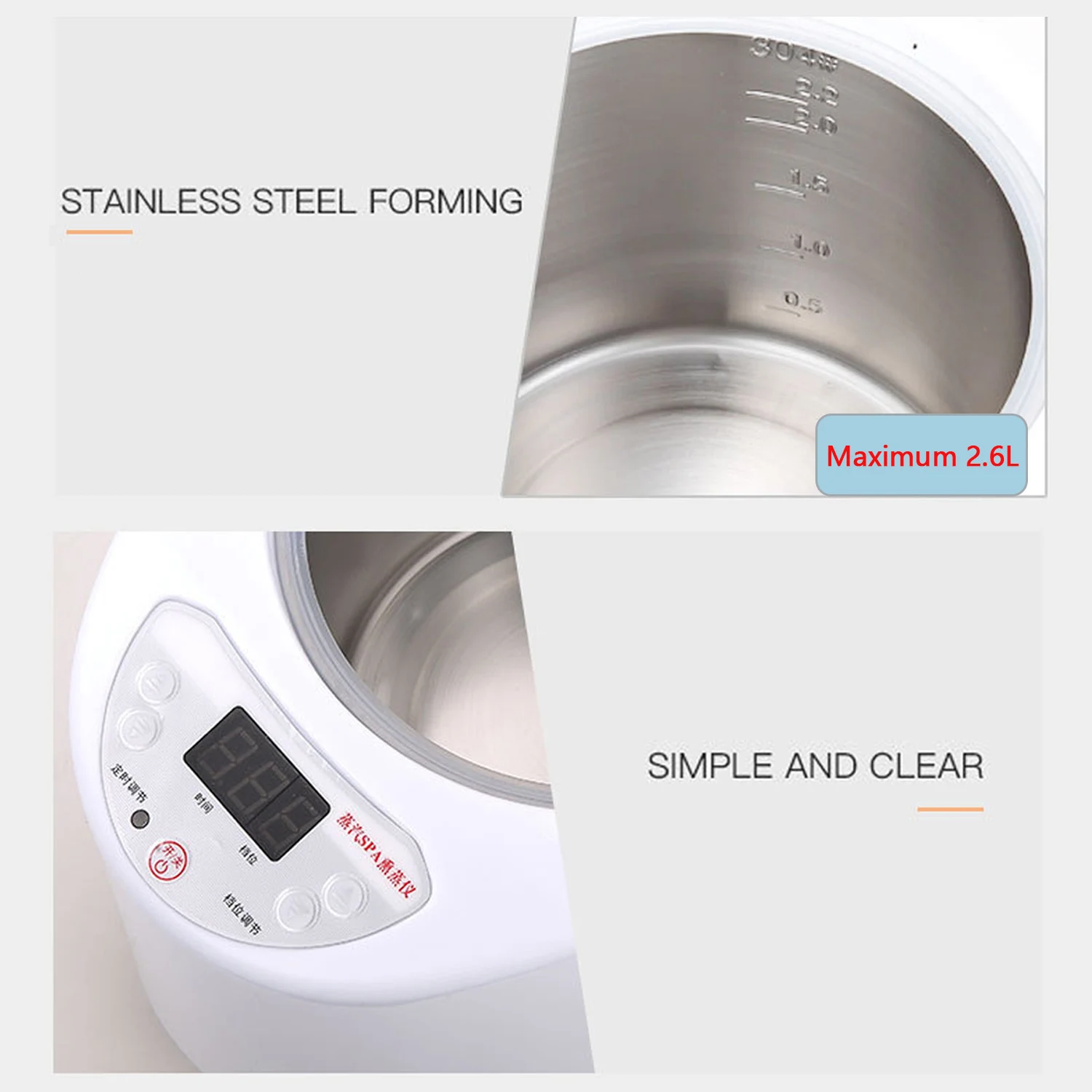 Comfortable Sauna Steamer Generator Steam SPA Pot Fumigation Machine with Remote Control for Body Therapy Relieve Pressure - Image 3