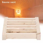 Wooden Sauna Air Ventilation Grille Breathable Steam Room Vent Panel Privacy Easy Installation Wood Sauna Ventilation Tool