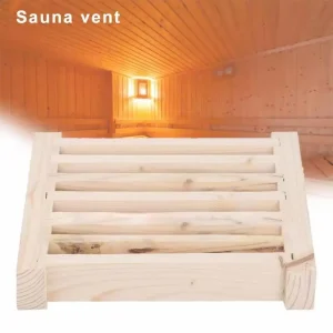 Wooden Sauna Air Ventilation Grille Breathable Steam Room Vent Panel Privacy Easy Installation Wood Sauna Ventilation Tool