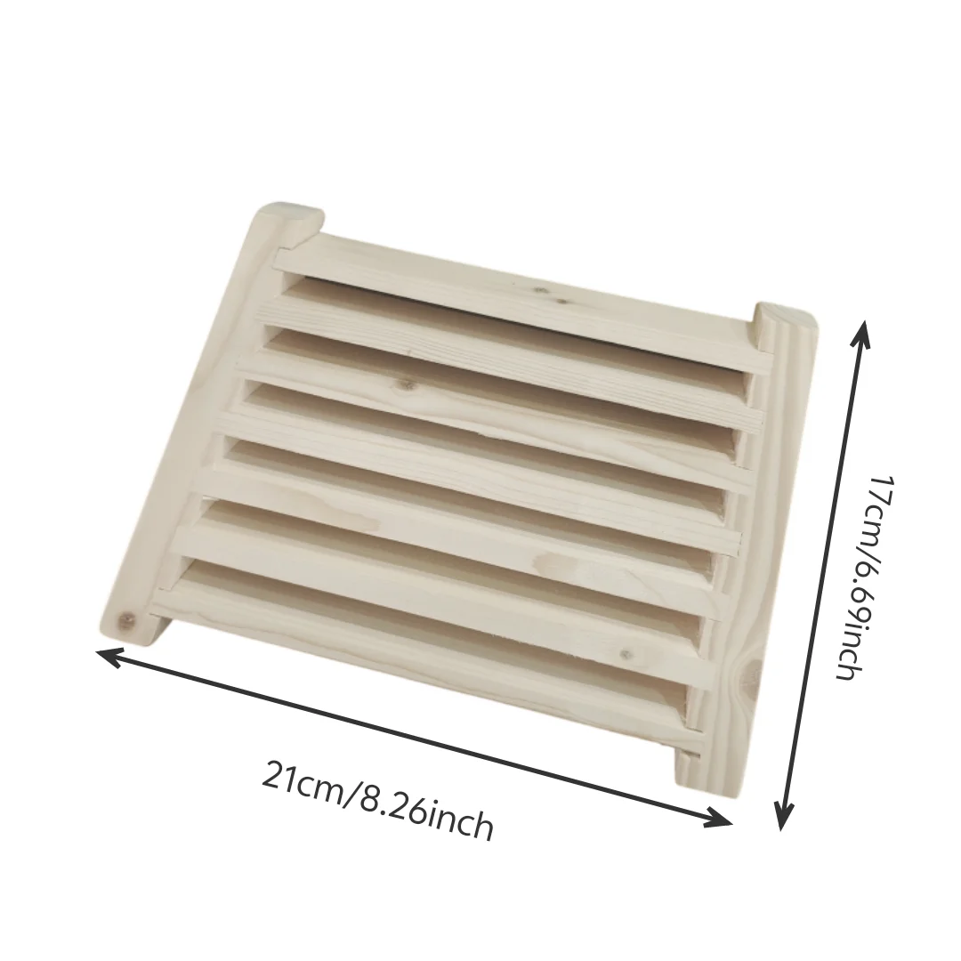 Wooden Sauna Air Ventilation Grille Breathable Steam Room Vent Panel Privacy Easy Installation Wood Sauna Ventilation Tool - Image 4