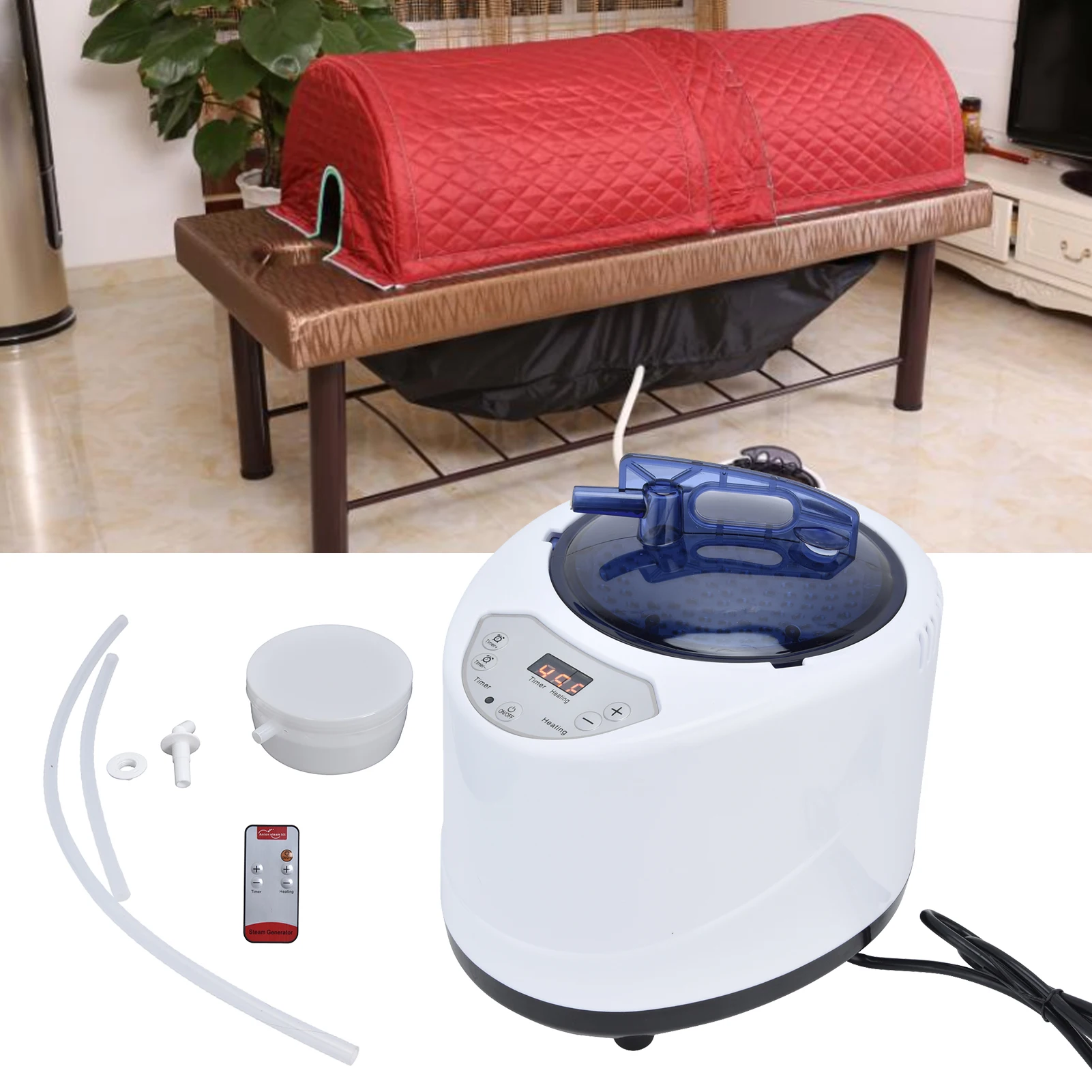 1000W Sauna Steamer Pot Machine Portable Sauna Steam Generator Fumigation Machine for Home Spa - Image 5