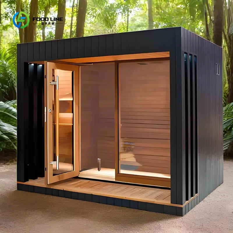 Outdoor Sauna Room Solid Wood Dry Steam with Electric Heater for Villa Home Backyard Garden Courtyard Best Selling Customized - Image 6