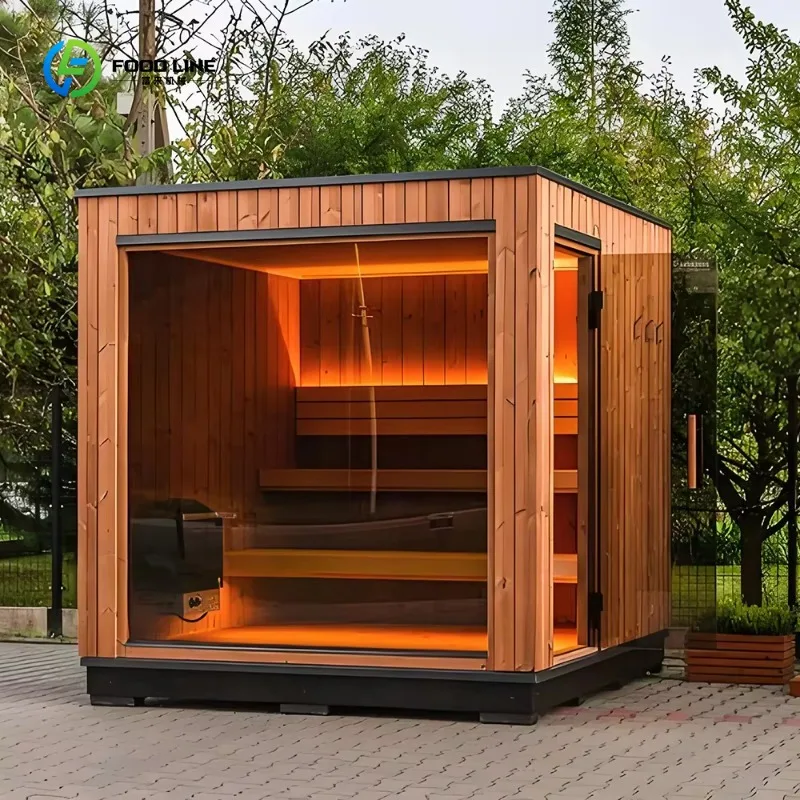 Outdoor Sauna Room Solid Wood Dry Steam with Electric Heater for Villa Home Backyard Garden Courtyard Best Selling Customized - Image 3