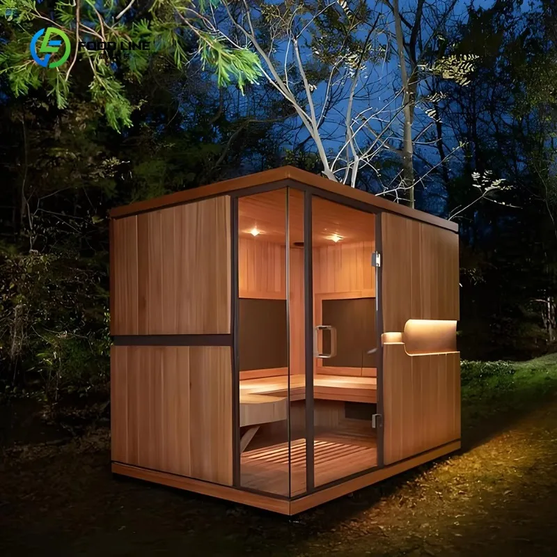 Cedar Barrel Sauna Outdoor Sauna Room for Easy to Assemble Dry Sauna Bath Room With Electric Heater - Image 6