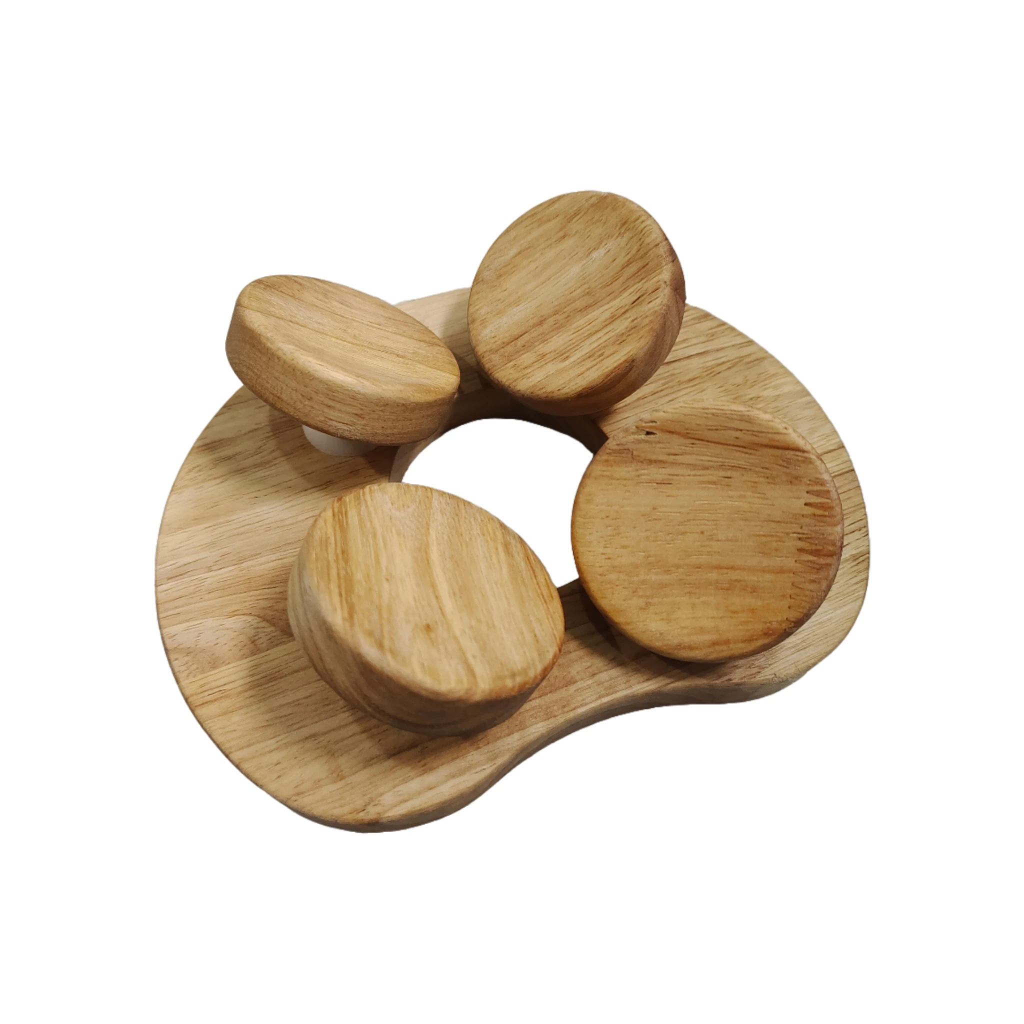 Wooden Sauna Headrest with rotatable disc, Sauna Pillow,Sauna Accessory for Stiff Neck, Shoulder Pain, Head Relaxation