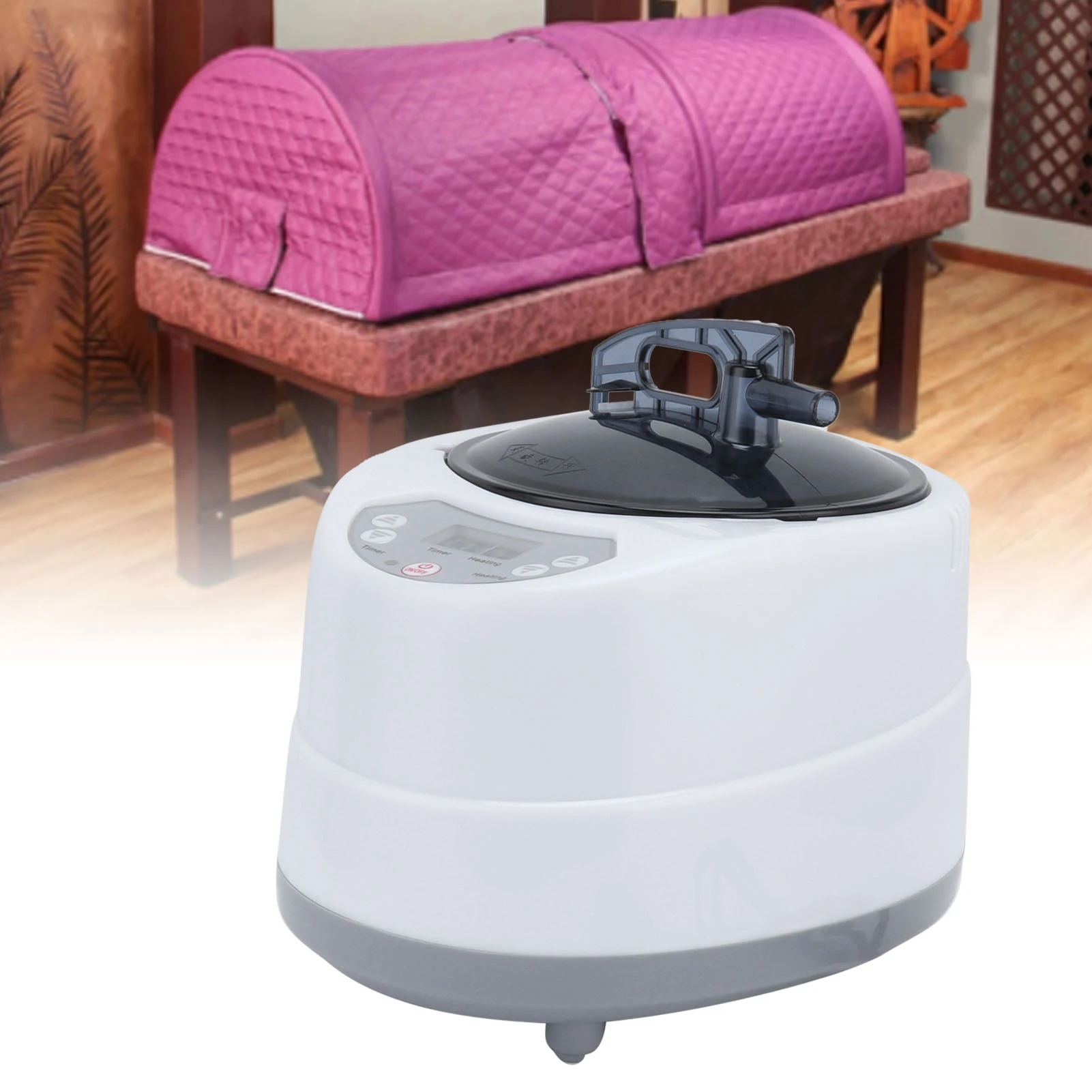 1000W Household Sauna Steamer Pot 2.0L Portable Sweat Spa Steam Pot for Body Detox - Image 3
