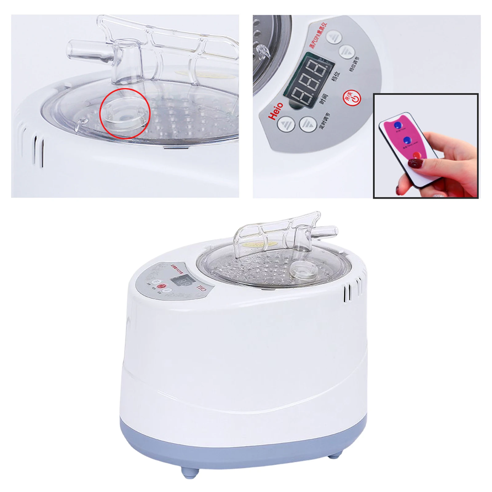 3L Sauna Steamer Pot Sauna Steam Engine Portable SPA Machine Stainless Steel Pot Spa Machine Timer with Controlfor SPA Household - Image 3