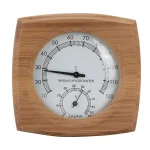 2‑In‑1 Indoor Wood Thermo‑Hygrometer Thermometer Hygrometer Steam Room Sauna Room Accessories Thermometer Hygrometer