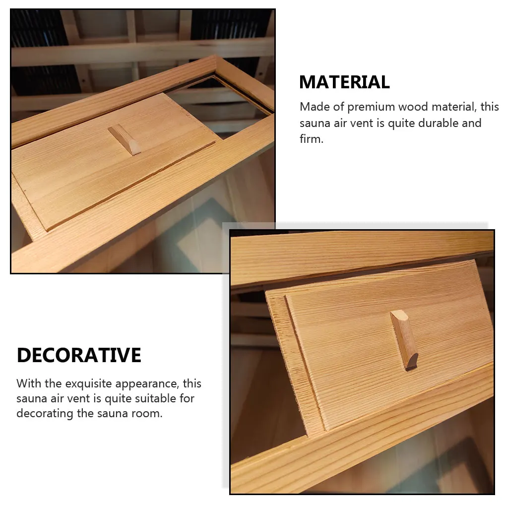 Sauna Air Vent Multipurpose Room Supplies Ventilated Grille Practical Smooth Handily Install Steam Outlet Sauna Air Vent - Image 4