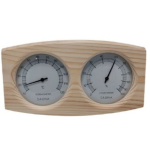 Wooden Sauna Thermometer & Hygrometer